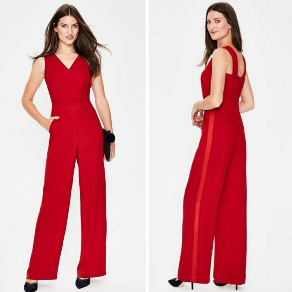 Boden Hexham Jumpsuit in poinsettia